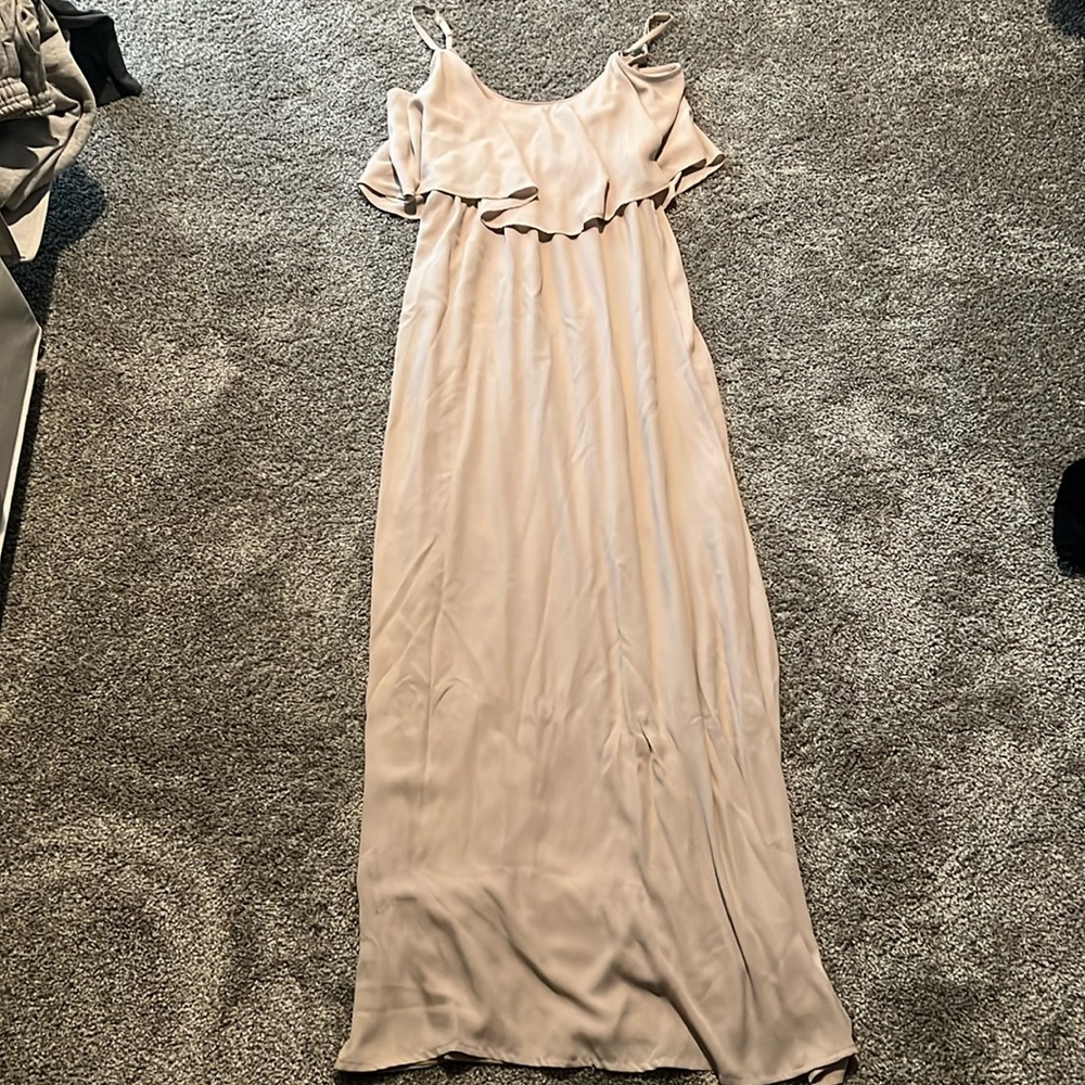 Show Me Your Mumu Caitlin Ruffle Maxi bridesmaid dress